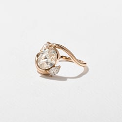 Gemma Oval in 14k Rose Gold – view 2 thumbnail