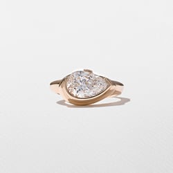 Gaia Pear in 14k Rose Gold thumbnail