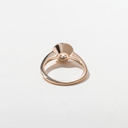 Bailey Round Solitaire in 14k Rose Gold – view 4 thumbnail