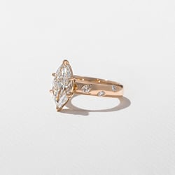Skylar Marquise in 14k Rose Gold – view 2 thumbnail