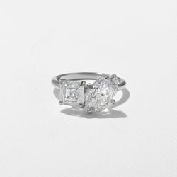 Vivi Grand Oval and Asscher in Platinum thumbnail