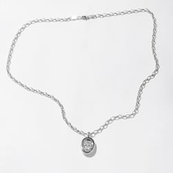 Delphi Oval XL Pendant in 14k White Gold – view 2 thumbnail