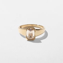 Lou Champagne Diamond in 14k Yellow Gold – view 3 thumbnail