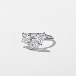 Vivi Grand Marquise and Round in 18k White Gold – view 2 thumbnail
