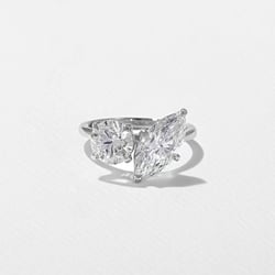 Vivi Grand Marquise and Round in 18k White Gold thumbnail
