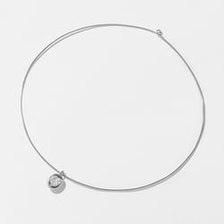 Delphi Heart Diamond Collar in 14k White Gold thumbnail
