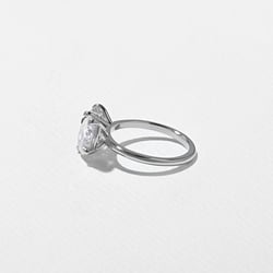 Vivi Grand Oval and Asscher in 18k White Gold – view 3 thumbnail