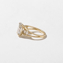 Marni Oval Solitaire in 14k Yellow Gold – view 3 thumbnail