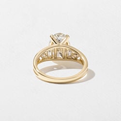 Marni Oval Solitaire in 14k Yellow Gold – view 4 thumbnail