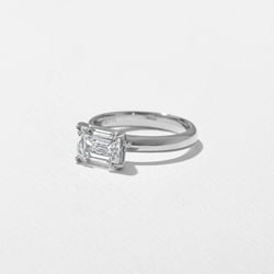 James Emerald-Cut in Platinum – view 2 thumbnail