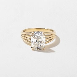 Scarlett Antique Cushion Solitaire in 14k Yellow Gold thumbnail