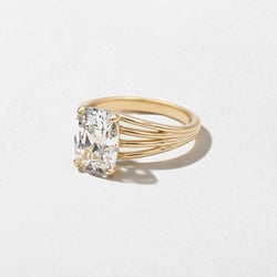 Scarlett Antique Cushion Solitaire in 14k Yellow Gold – view 2 thumbnail