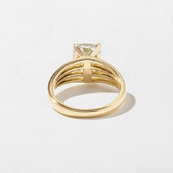 Scarlett Antique Cushion Solitaire in 14k Yellow Gold – view 4 thumbnail