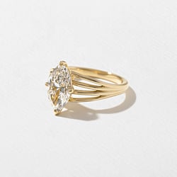 Scarlett Marquise Solitaire in 14k Yellow Gold – view 2 thumbnail