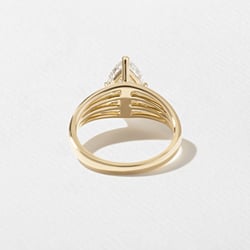 Scarlett Marquise Solitaire in 14k Yellow Gold – view 4 thumbnail