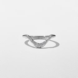 Rae with Pavé in 14k White Gold thumbnail