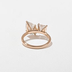 Vivi Grand Pear and Princess in 14k Rose Gold – view 4 thumbnail