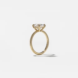 Grace Oval Solitaire in 14k Yellow Gold – view 5 thumbnail