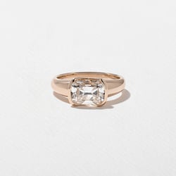 Esme Antique Cushion in 14k Rose Gold thumbnail