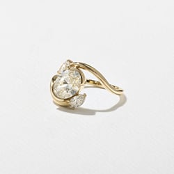 Gemma Oval in 14k Yellow Gold – view 2 thumbnail
