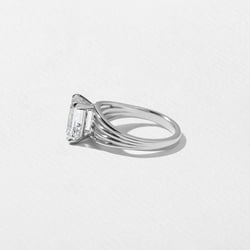 Scarlett Emerald-Cut Solitaire in 18k White Gold – view 3 thumbnail