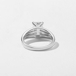 Scarlett Emerald-Cut Solitaire in 18k White Gold – view 4 thumbnail