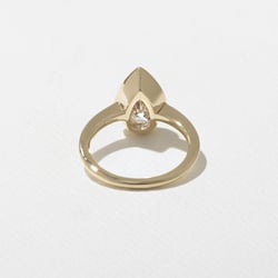 Bailey Pear Solitaire in 14k Yellow Gold – view 4 thumbnail