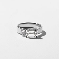 Henri Emerald-Cut in 14k White Gold thumbnail