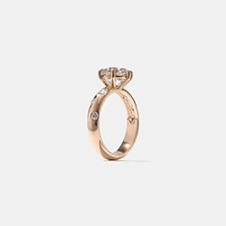 Skylar Round in 14k Rose Gold – view 5 thumbnail