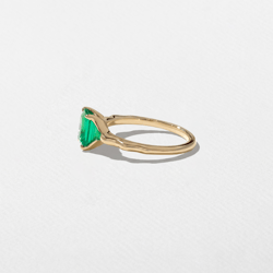 Sloan Emerald-Cut Emerald in 14k Yellow Gold – view 3 thumbnail