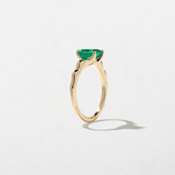 Sloan Emerald-Cut Emerald in 14k Yellow Gold – view 5 thumbnail