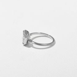 August Emerald-Cut in 18k White Gold – view 3 thumbnail