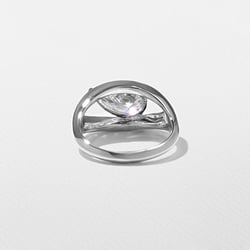 Monroe Pear in 14k White Gold – view 4 thumbnail