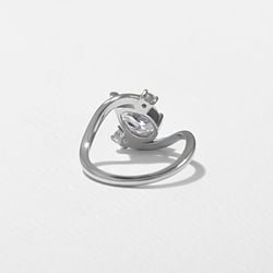 Gemma Pear in Platinum – view 4 thumbnail