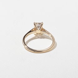 Iris Emerald-Cut Solitaire in 14k Yellow Gold – view 4 thumbnail