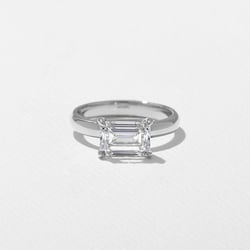 James Emerald-Cut in 14k White Gold thumbnail