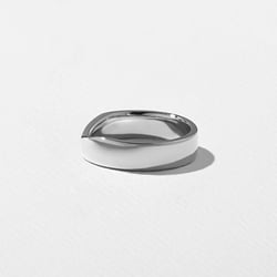 Notch Thick in 18k White Gold – view 2 thumbnail