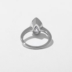 Bailey Pear Solitaire in 14k White Gold – view 4 thumbnail