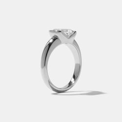 Esme Antique Cushion in 18k White Gold – view 5 thumbnail