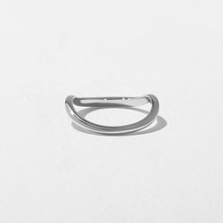 Coral with Pavé in 18k White Gold – view 4 thumbnail