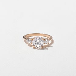Trey Round in 14k Rose Gold thumbnail