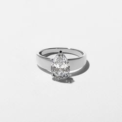 Nova Pear in 14k White Gold thumbnail