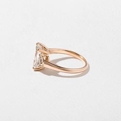 Blair Emerald-Cut in 14k Rose Gold – view 3 thumbnail