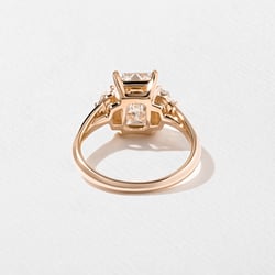 Blair Emerald-Cut in 14k Rose Gold – view 4 thumbnail