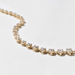 Hampton 6.75ct Graduating Diamond Tennis Necklace in 14k Yellow Gold – view 2 thumbnail
