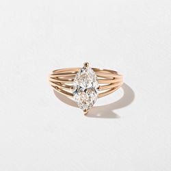Scarlett Marquise Solitaire in 14k Rose Gold thumbnail