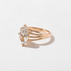 Scarlett Marquise Solitaire in 14k Rose Gold – view 2 thumbnail