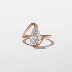 Lyra Pear in 14k Rose Gold thumbnail
