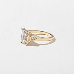 Cleo Emerald-Cut in 14k Yellow Gold – view 2 thumbnail