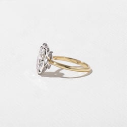 Daphne Antique Cushion in 14k Yellow Gold – view 3 thumbnail